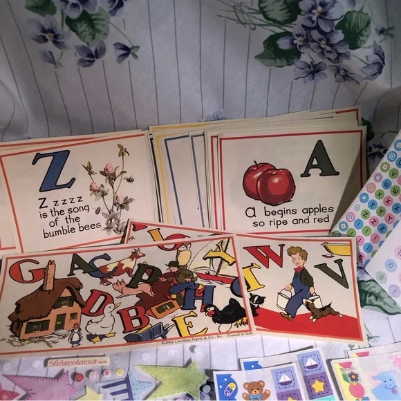 Vintage Baby Shower Scrapbook and Card Making Kit - Picture 5 of 7